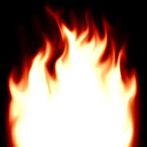 Анимированный огонь в фотошоп