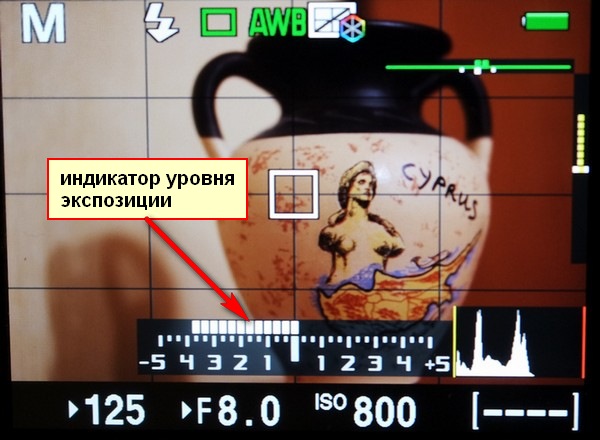 Индикатор уровня экспозиции