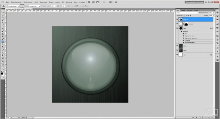 рисуем часы в фотошоп-12