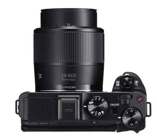Canon PowerShot G3 X top