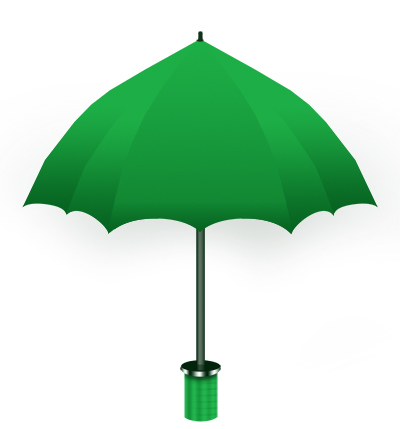 Зонт в Фотошоп
