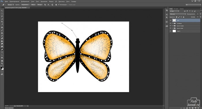 Иконка бабочка-25