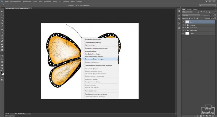 Иконка бабочка-27