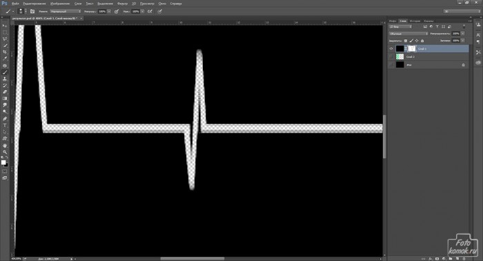 кардиограмма в Фотошоп-10