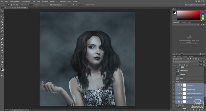 Мистическая ретушь фотографии-13