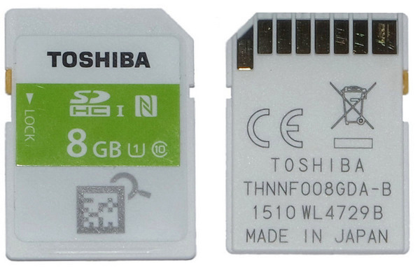 Toshiba SDHC NFC 
