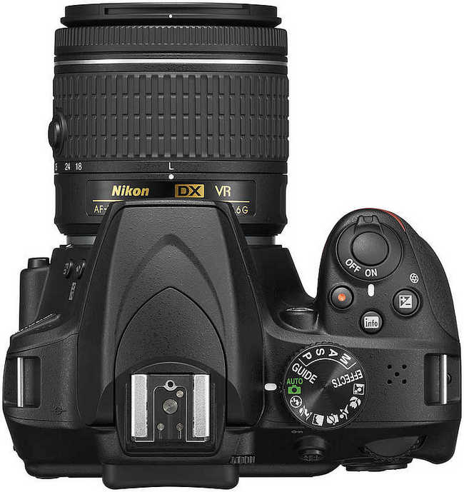 Nikon D3400 top
