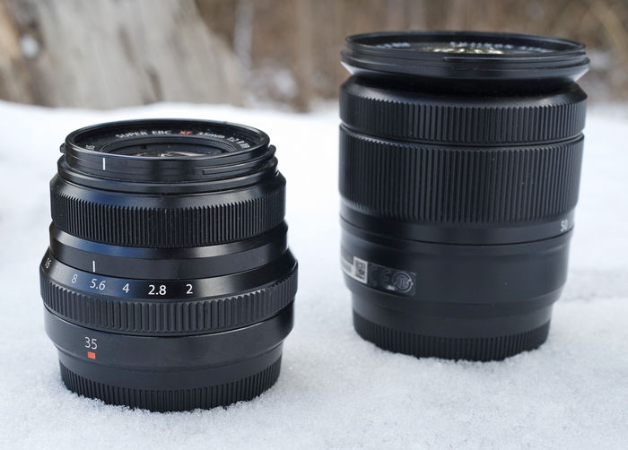 Fujinon XF35mm f/2 R WR и Fujinon XC 16-50 mm F3.5-5.6 II
