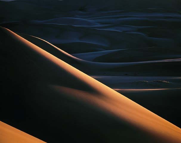 Большие песчаные дюны на закате, Колорадо, 1980