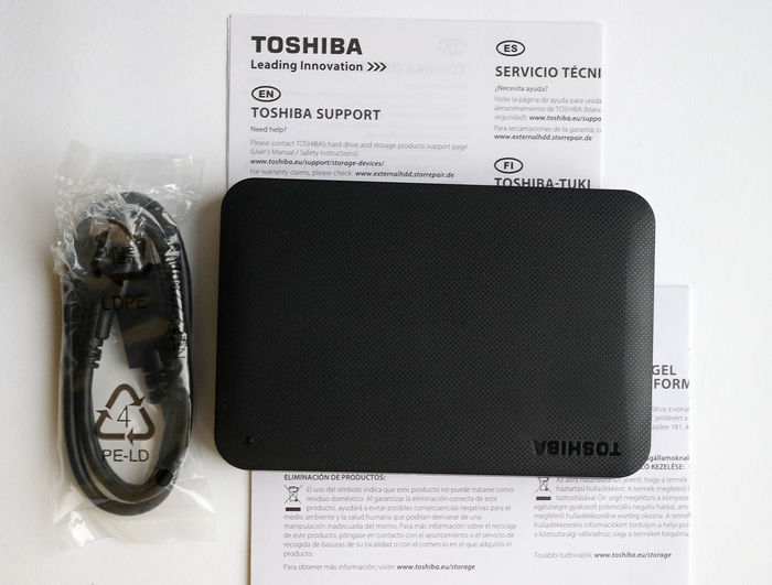 Toshiba Canvio Ready 2ТБ комплект