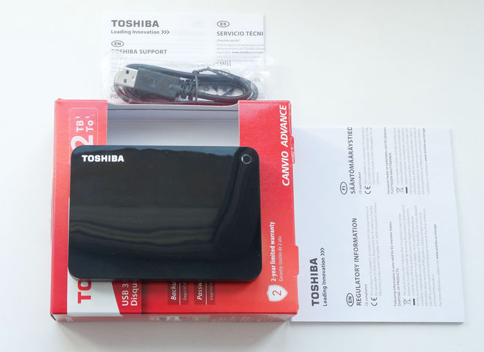 Обзор внешнего диска Toshiba Canvio Advance 2 ТБ