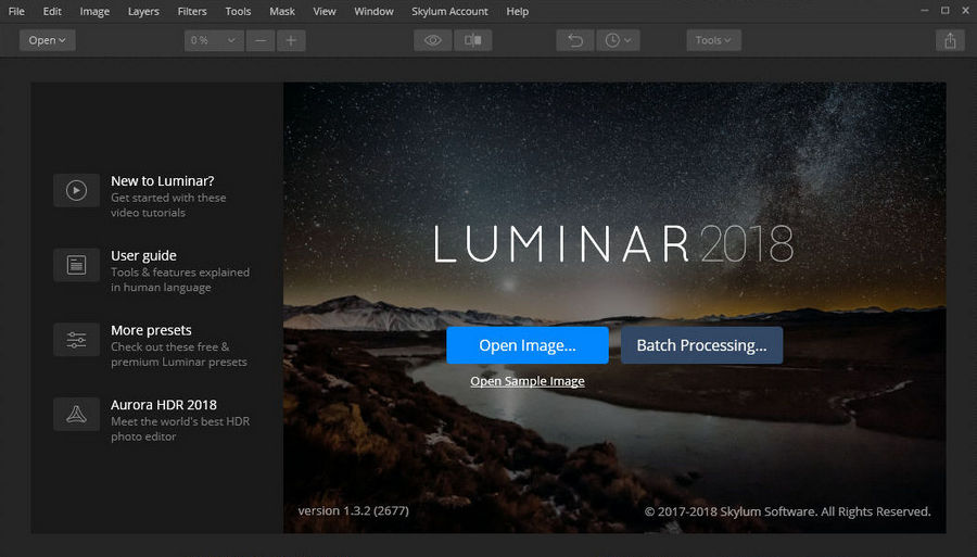 Редактируем фотографии в Luminar 2018 - первый взгляд